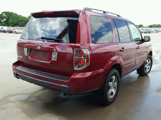 5FNYF28436B029264 - 2006 HONDA PILOT EX MAROON photo 4