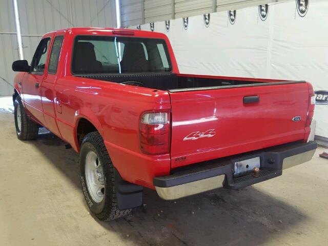 1FTYR15EX5PA12304 - 2005 FORD RANGER SUP RED photo 3