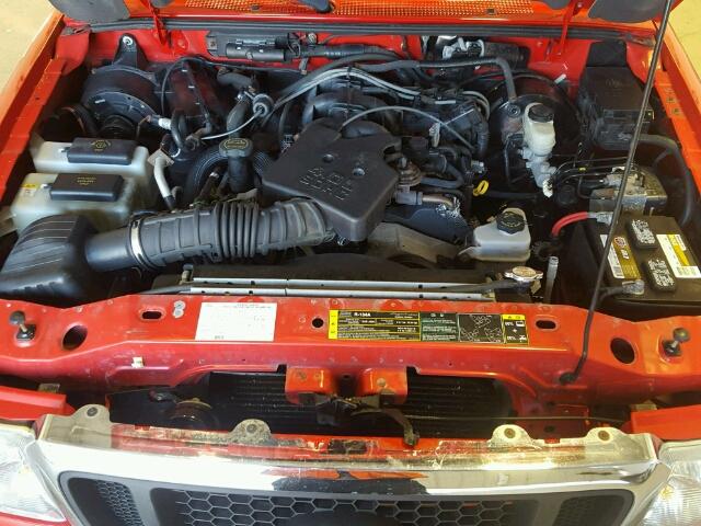 1FTYR15EX5PA12304 - 2005 FORD RANGER SUP RED photo 7