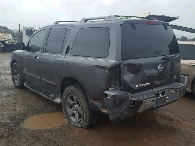 5N1AA08A75N717015 - 2005 NISSAN ARMADA SE GRAY photo 3