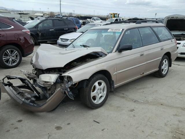 4S3BK4355X7300250 - 1999 SUBARU LEGACY L TAN photo 2