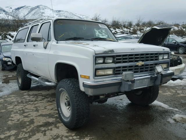 1GNGV26K3KF178609 - 1989 CHEVROLET SUBURBAN V WHITE photo 1