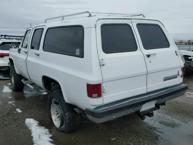 1GNGV26K3KF178609 - 1989 CHEVROLET SUBURBAN V WHITE photo 3