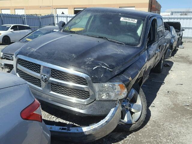 1C6RR7LT3GS416335 - 2016 RAM 1500 SLT BLACK photo 2