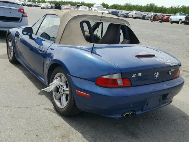 4USCH9346YLF84047 - 2000 BMW Z3 2.3 BLUE photo 3