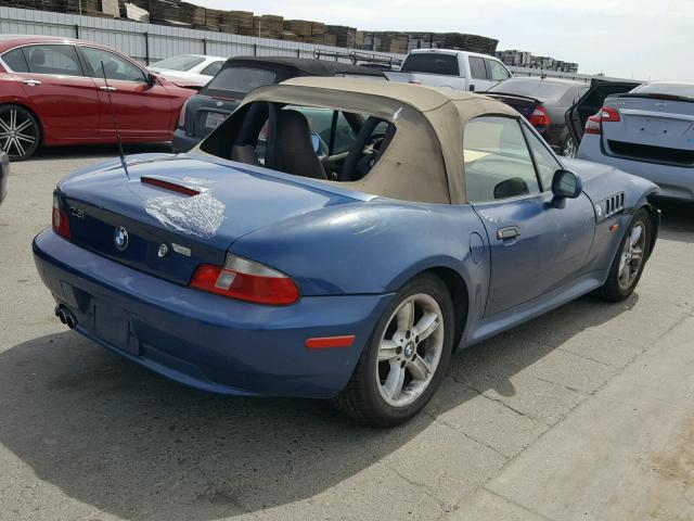 4USCH9346YLF84047 - 2000 BMW Z3 2.3 BLUE photo 4