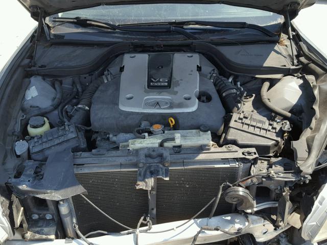 JNKCV64E68M118919 - 2008 INFINITI G37 BASE GRAY photo 7