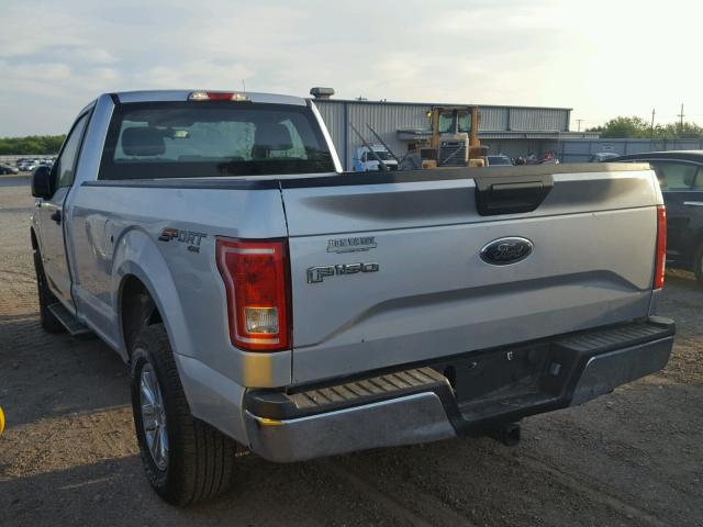 1FTMF1EPXGKE61426 - 2016 FORD F150 SILVER photo 3