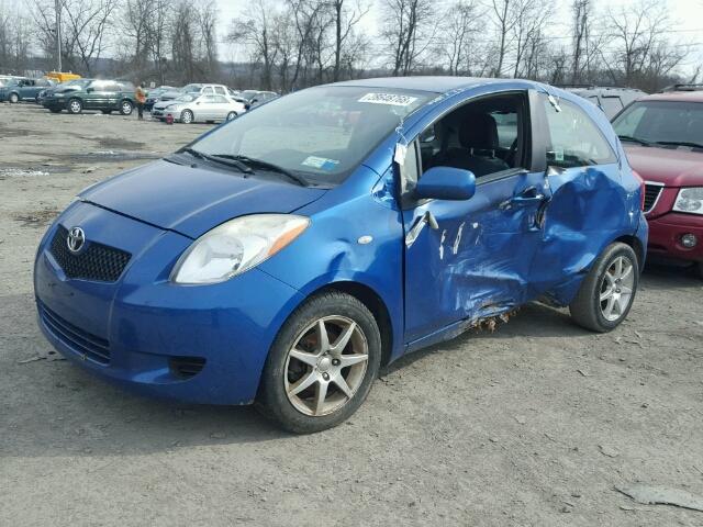 JTDJT923475081735 - 2007 TOYOTA YARIS BLUE photo 2