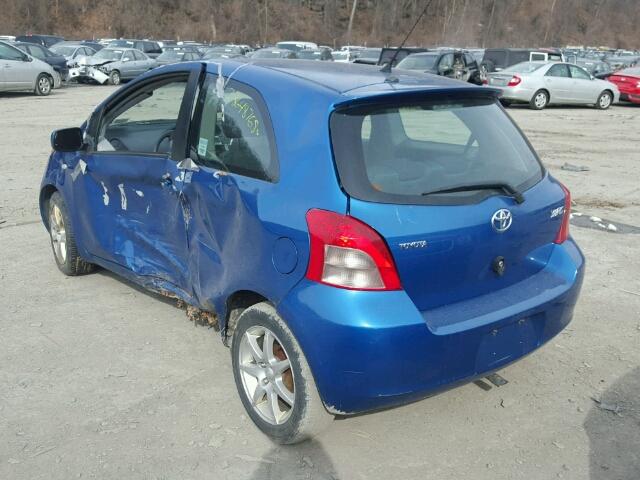 JTDJT923475081735 - 2007 TOYOTA YARIS BLUE photo 3