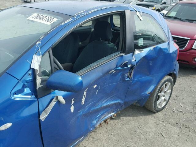 JTDJT923475081735 - 2007 TOYOTA YARIS BLUE photo 9