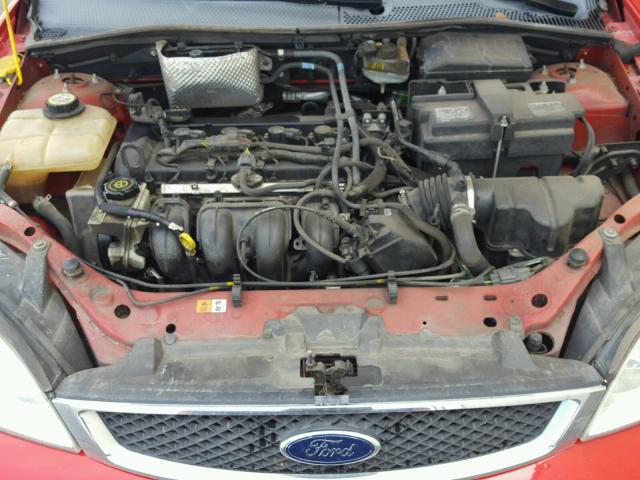 1FAFP31N26W249154 - 2006 FORD FOCUS ZX3 RED photo 7