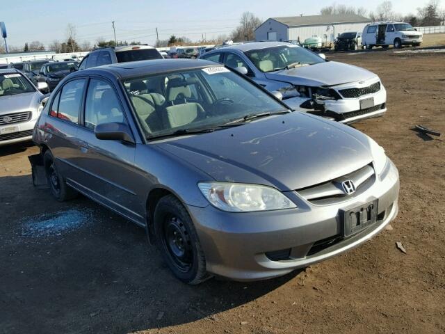 2HGES25715H538079 - 2005 HONDA CIVIC EX GRAY photo 1