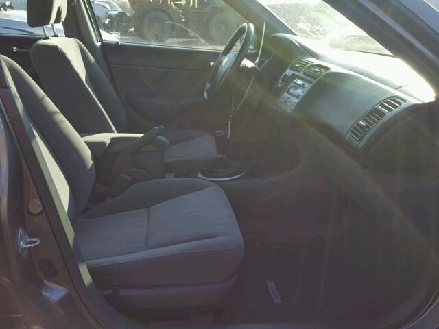 2HGES25715H538079 - 2005 HONDA CIVIC EX ნაცრისფერი ფოტო 5