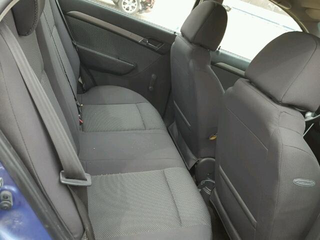 KL1TD56E49B625186 - 2009 CHEVROLET AVEO LS BLUE photo 6