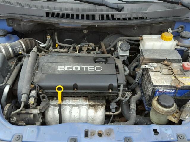 KL1TD56E49B625186 - 2009 CHEVROLET AVEO LS BLUE photo 7