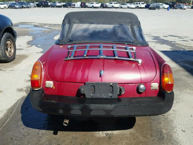 GHN5UL490521 - 1979 MG MGB BURGUNDY photo 6