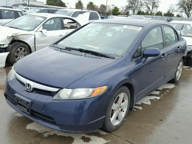 1HGFA16867L013453 - 2007 HONDA CIVIC EX BLUE photo 2