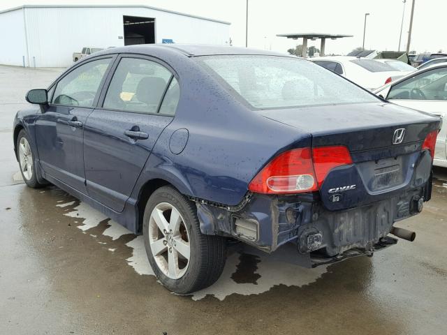 1HGFA16867L013453 - 2007 HONDA CIVIC EX BLUE photo 3