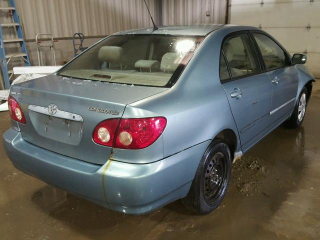 2T1BR32E25C326033 - 2005 TOYOTA COROLLA CE TEAL photo 4