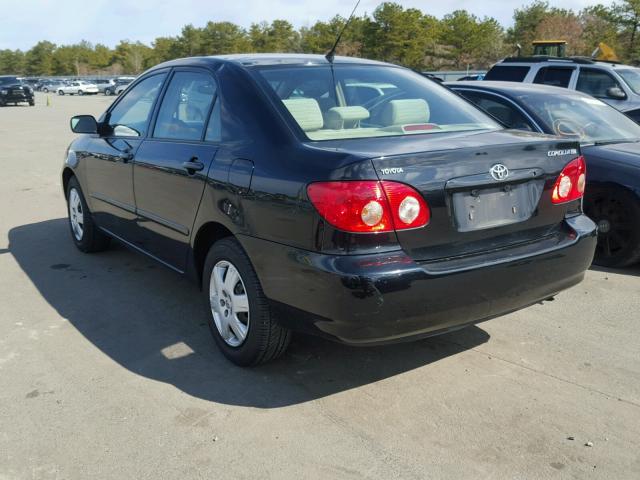 JTDBR32E370127618 - 2007 TOYOTA COROLLA CE BLACK photo 3