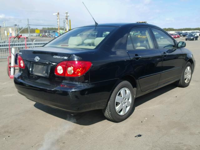 JTDBR32E370127618 - 2007 TOYOTA COROLLA CE BLACK photo 4