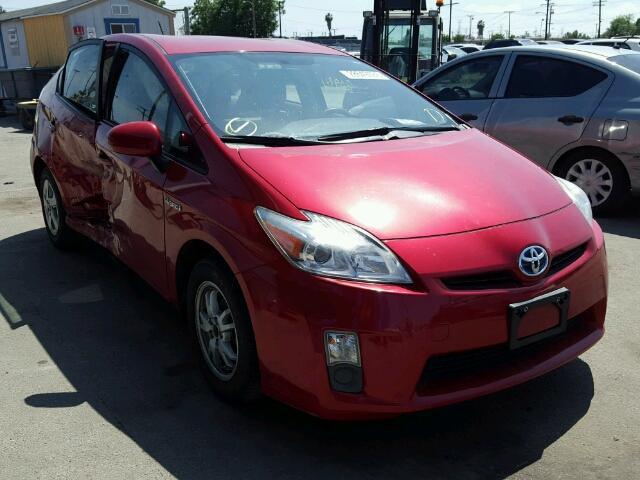 JTDKN3DU5B1447834 - 2011 TOYOTA PRIUS RED photo 1