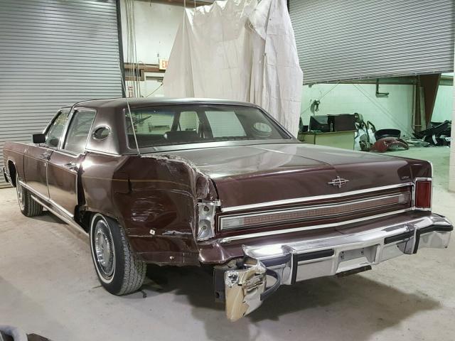 7Y82A912533 - 1977 LINCOLN CONTINENTA RED photo 3