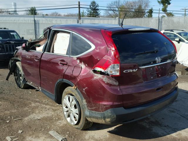 5J6RM4H52EL089492 - 2014 HONDA CR-V EX RED photo 3