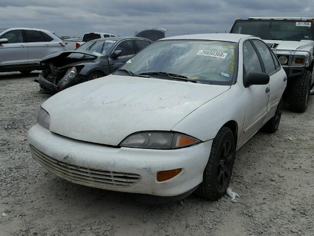 1G1JF5242X7114382 - 1999 CHEVROLET CAVALIER L WHITE photo 2