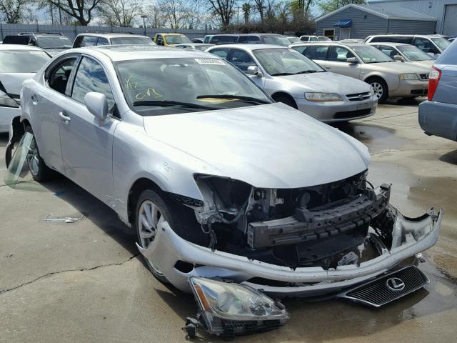 JTHCK262662006375 - 2006 LEXUS IS 250 SILVER photo 1