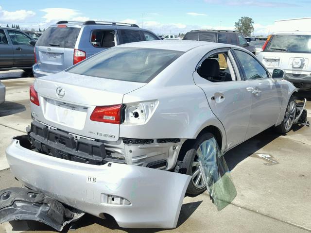 JTHCK262662006375 - 2006 LEXUS IS 250 SILVER photo 4