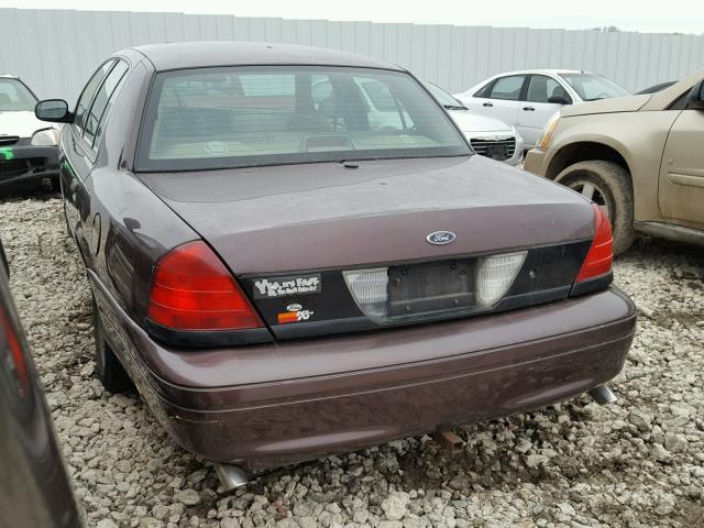 2FAFP71W71X126253 - 2001 FORD CROWN VICT BROWN photo 3