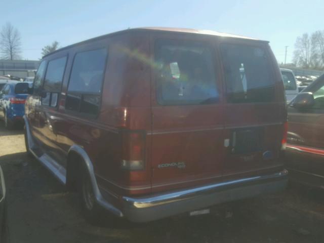 1FDEE1420VHB42104 - 1997 FORD ECONOLINE BURGUNDY photo 3