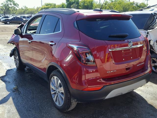 KL4CJASB0JB572152 - 2018 BUICK ENCORE PRE RED photo 3