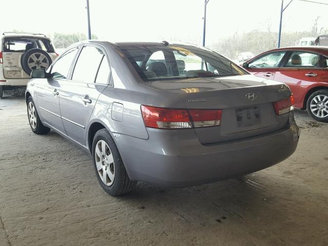 5NPET46C67H250846 - 2007 HYUNDAI SONATA GLS GRAY photo 3