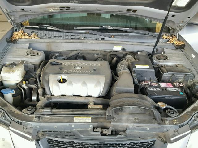 5NPET46C67H250846 - 2007 HYUNDAI SONATA GLS GRAY photo 7