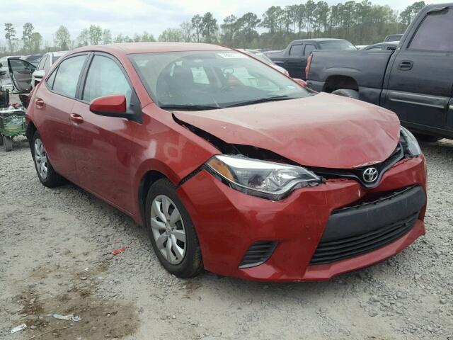 5YFBURHE3FP242149 - 2015 TOYOTA COROLLA L RED photo 1