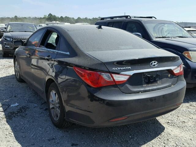 5NPEB4AC3CH478954 - 2012 HYUNDAI SONATA GLS BLACK photo 3