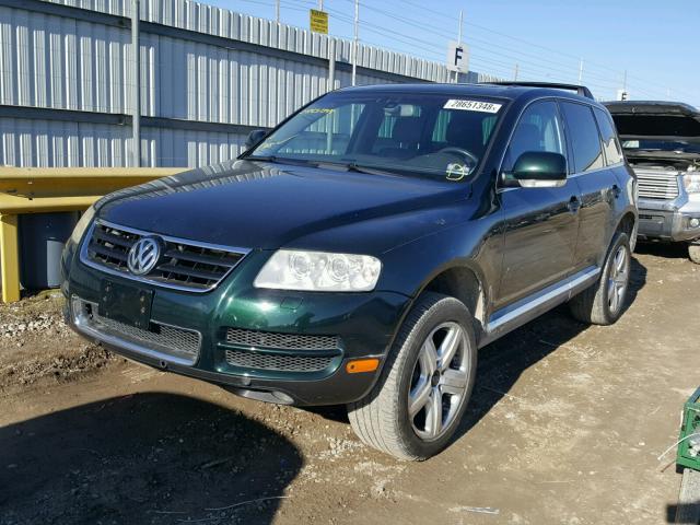 WVGCM77L14D057179 - 2004 VOLKSWAGEN TOUAREG 4. GREEN photo 2