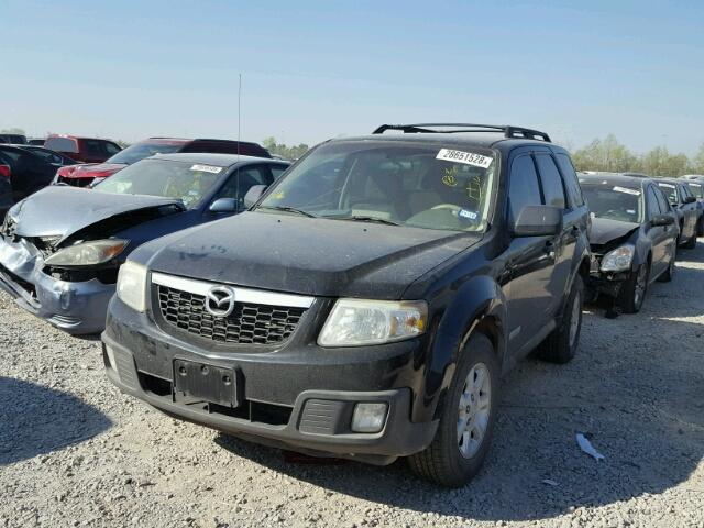 4F2CZ06188KM30877 - 2008 MAZDA TRIBUTE S BLACK photo 2