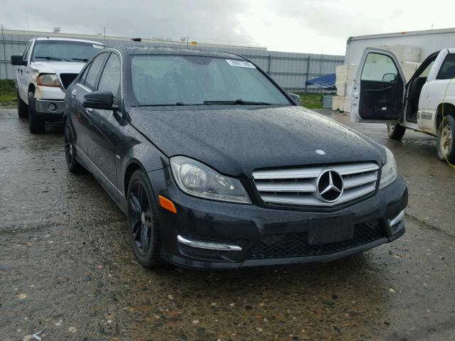 WDDGF4HB5CA622592 - 2012 MERCEDES-BENZ C 250 BLACK photo 1