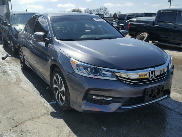 1HGCR2F87HA110126 - 2017 HONDA ACCORD EXL GRAY photo 1