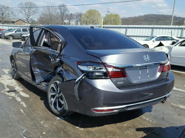 1HGCR2F87HA110126 - 2017 HONDA ACCORD EXL GRAY photo 3