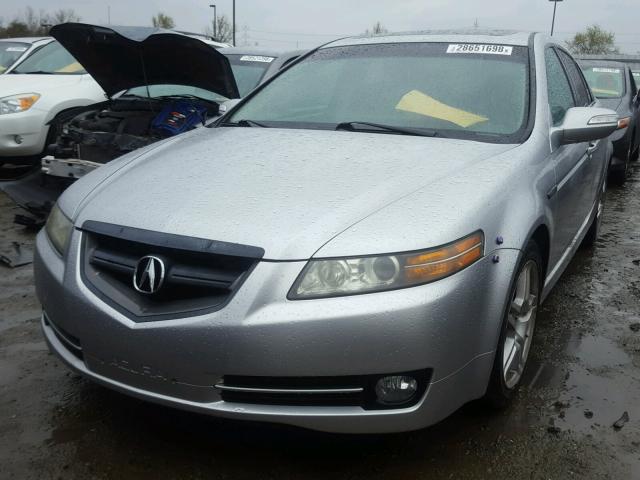 19UUA66287A025972 - 2007 ACURA TL SILVER photo 2