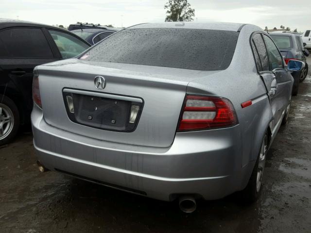 19UUA66287A025972 - 2007 ACURA TL SILVER photo 4