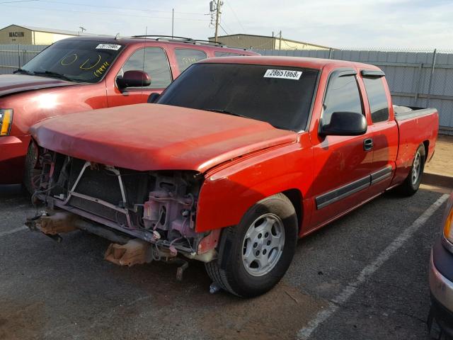 2GCEC19T131199536 - 2003 CHEVROLET SILVERADO RED photo 2