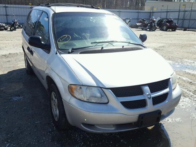 1D4GP253X3B179944 - 2003 DODGE CARAVAN SE SILVER photo 1