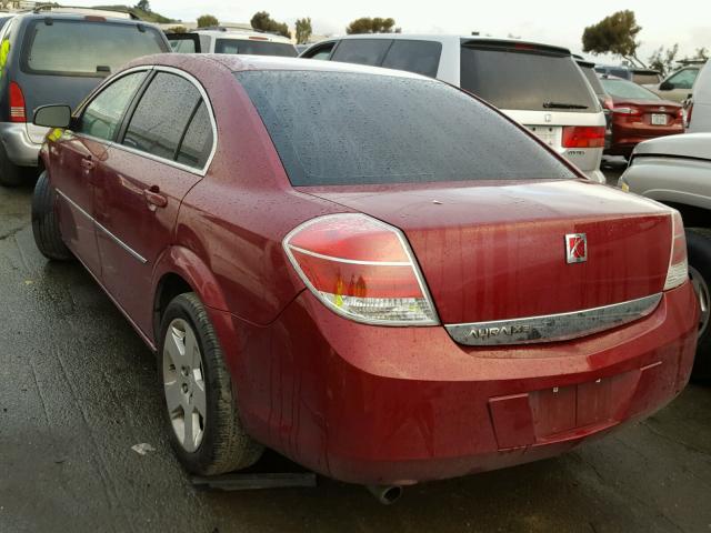 1G8ZS57N27F250924 - 2007 SATURN AURA XE RED photo 3