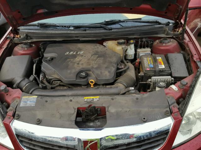 1G8ZS57N27F250924 - 2007 SATURN AURA XE RED photo 7